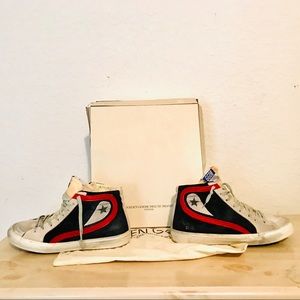 GOLDEN GOOSE DELUXE NEW W/ BOX LEATHER SNEAKERS 8